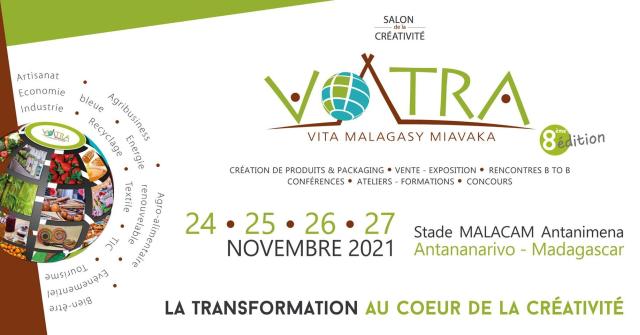 Salon de la Créativité Voatra du 24 au 27 novembre 2021 à Antanimena